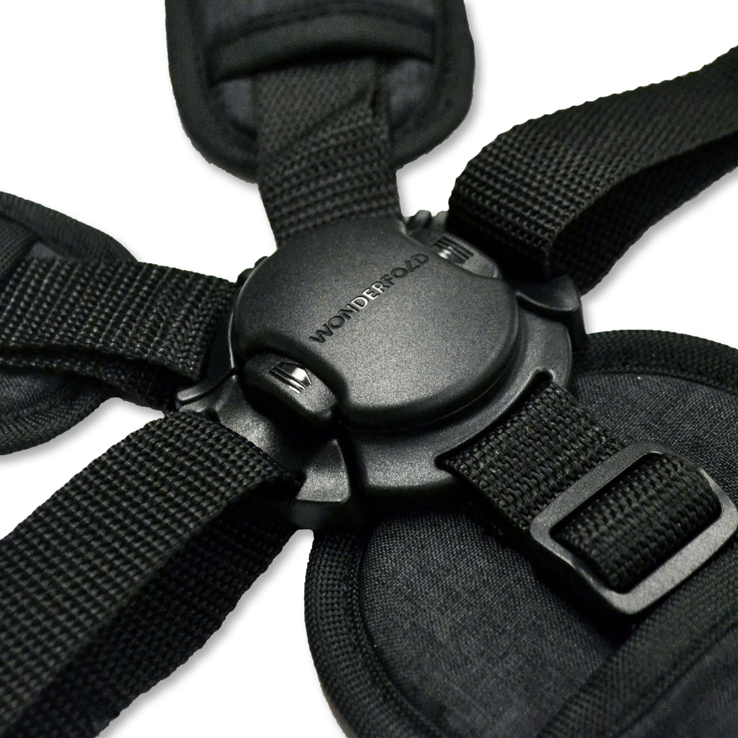 Automatic Magnetic Seatbelt Buckle with 5-Point Harness - Studio Image - Buckle Image